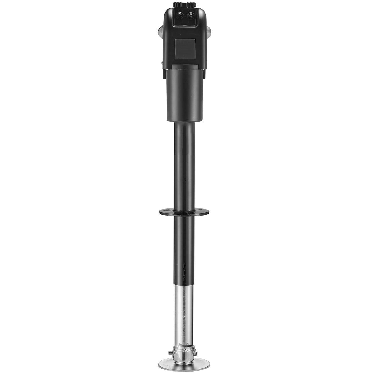 Electric Trailer Jack, 7500 lbs Capacity, Electric Power Tongue Jack with Waterproof Protective Cover & LED Light for Travel Trailer, Camper, RV, 9.84-27.84 in Lift, 12V DC with Wiring, Black