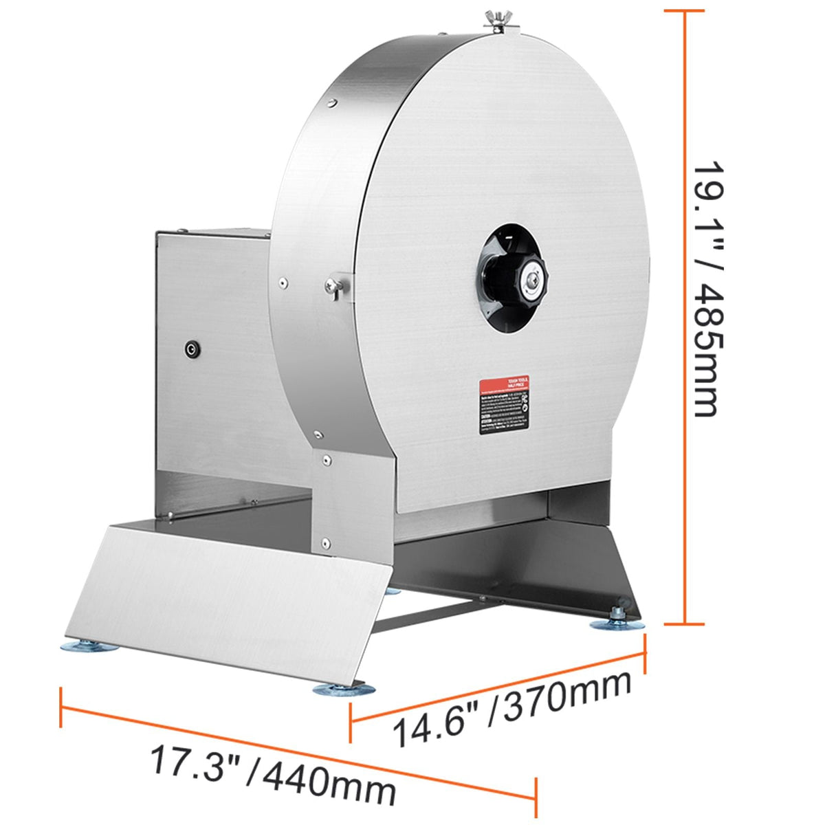 Electric Vegetable Slicer, 0-0.5"/0-12mm Thickness Adjustable Commercial Slicer Machine, Convertible to Manual, Stainless Steel Food Cutter Slicing Machine, Large Feed Port for Potato, Tomato