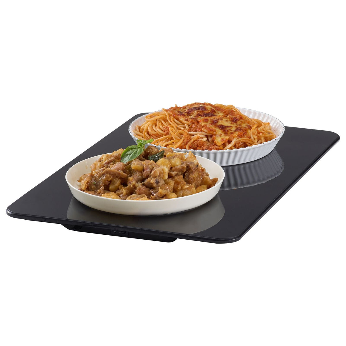 Electric Warming Tray, 16.5" x 11" Portable Tempered Glass Heating Tray with Temperature Range (65-90 Celsius), Perfect for Dinner, Catering, Parties, Events, Entertaining and Holiday, Black