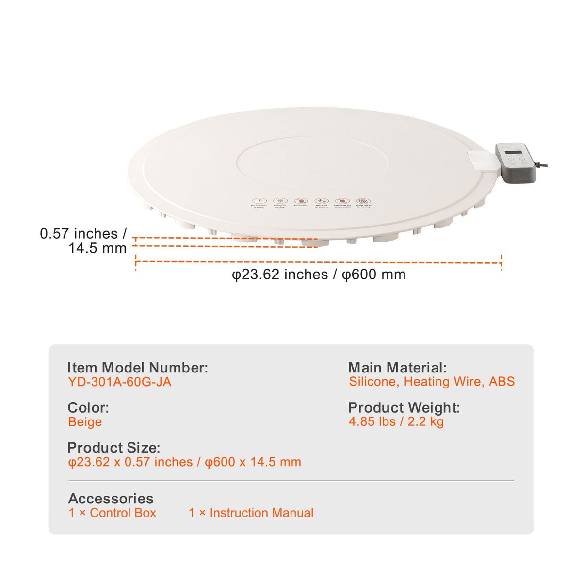 Electric Warming Tray, Food Warming Mat for Buffet, Rollable & Portable Silicone Food Warmer with 4 Adjustable Temperature Settings, Auto Shut-Off & Child Lock, Perfect for Parties, Catering