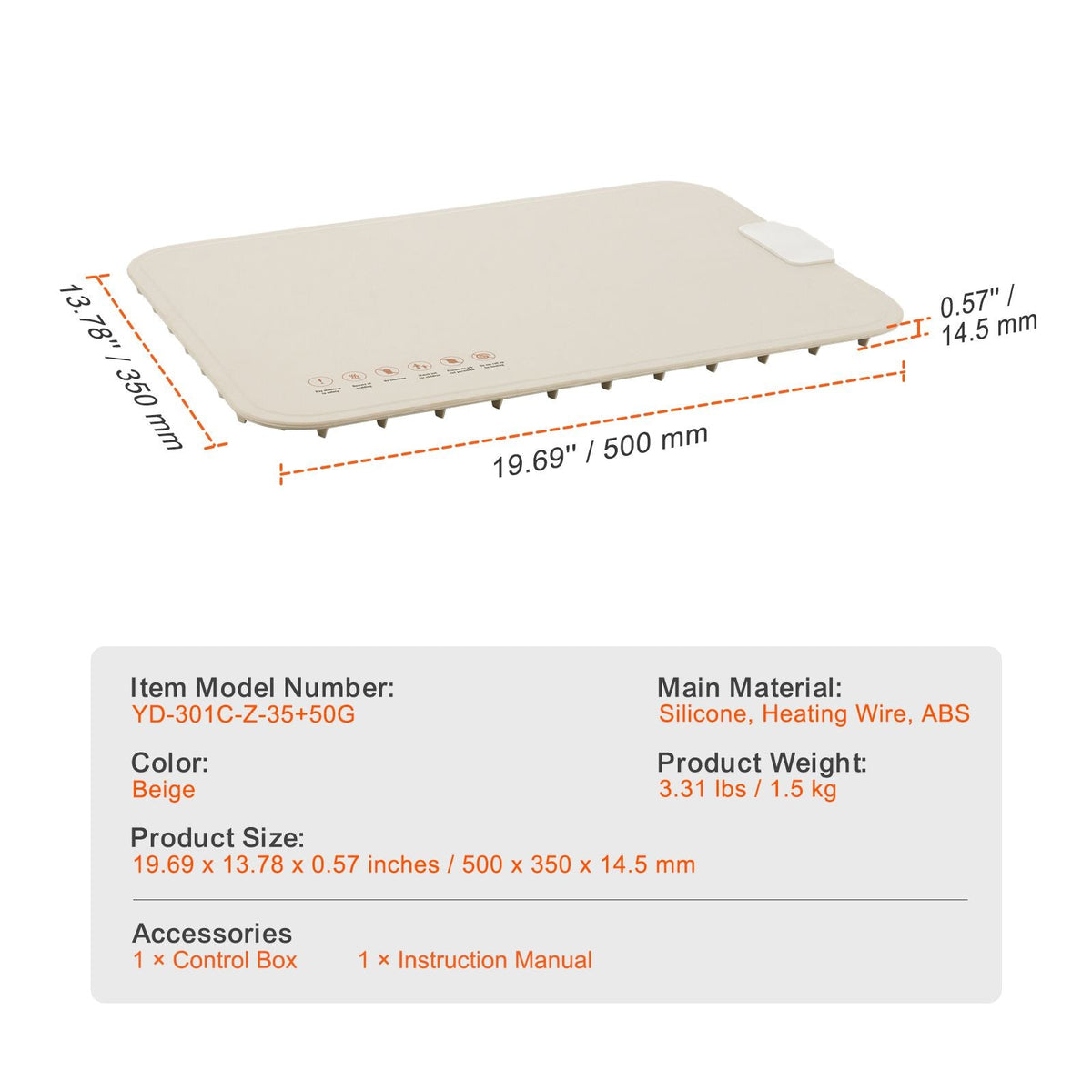 Electric Warming Tray, Food Warming Mat for Buffet, Rollable & Portable Silicone Food Warmer with 4 Adjustable Temperature Settings, Auto Shut-Off & Child Lock, Perfect for Parties, Catering