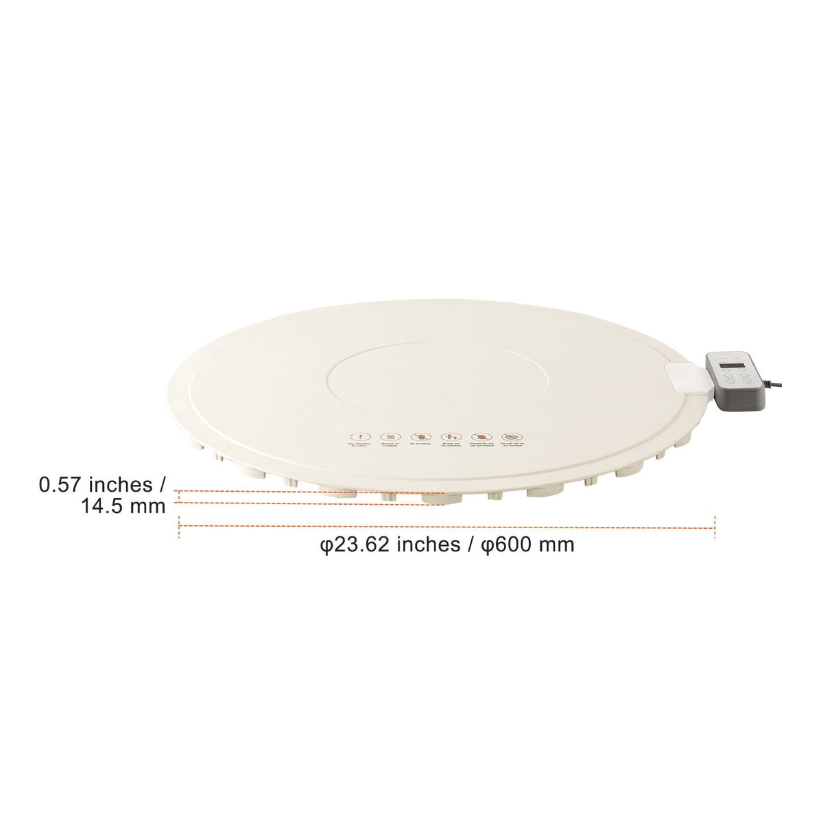 Electric Warming Tray, Food Warming Mat for Buffet, Rollable & Portable Silicone Food Warmer with 4 Adjustable Temperature Settings, Auto Shut-Off & Child Lock, Perfect for Parties, Catering