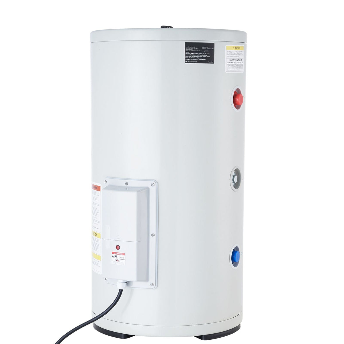 Electric Water Heater, 18 Gallon Tank Instant Hot Water Heater, 1.6Kw Tankless Water Heater w/ LED Display,Knob Control, IPX4 Waterproof Side Connection On Demand Heaters for Shower, Bath
