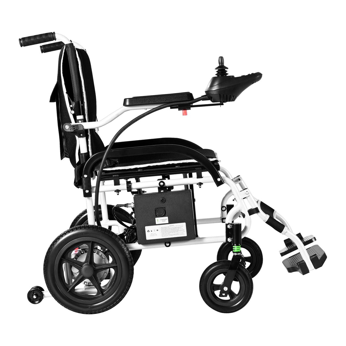 Electric Wheelchair for Adults, 220lbs Capacity, Foldable & Lightweight Motorized Wheelchair, 12-Mile Long Travel Range, All-Terrain Powered Chair, Portable for Seniors & Disabled