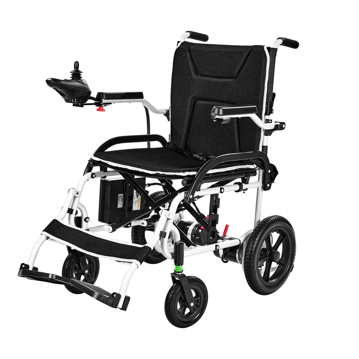 Electric Wheelchair for Adults, 220lbs Capacity, Foldable & Lightweight Motorized Wheelchair, 12-Mile Long Travel Range, All-Terrain Powered Chair, Portable for Seniors & Disabled