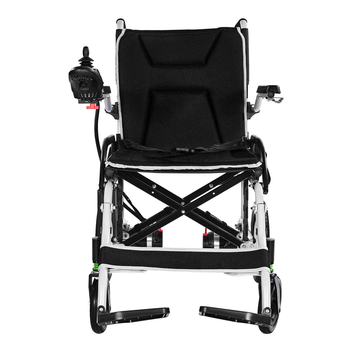 Electric Wheelchair for Adults, 220lbs Capacity, Foldable & Lightweight Motorized Wheelchair, 12-Mile Long Travel Range, All-Terrain Powered Chair, Portable for Seniors & Disabled