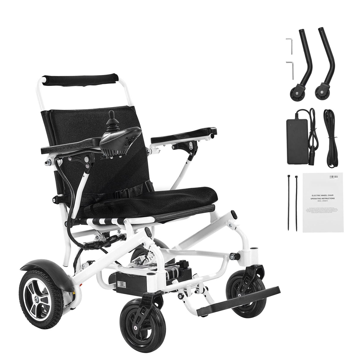 Electric Wheelchair for Adults, 300lbs Capacity, Foldable & Lightweight Motorized Wheelchair, 13-Mile Long Travel Range, All-Terrain Powered Chair, Portable 21 inch Seat for Seniors & Disabled