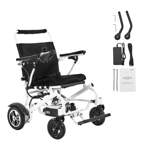 Electric Wheelchair for Adults, 300lbs Capacity, Foldable & Lightweight Motorized Wheelchair, 13-Mile Long Travel Range, All-Terrain Powered Chair, Portable 21 inch Seat for Seniors & Disabled