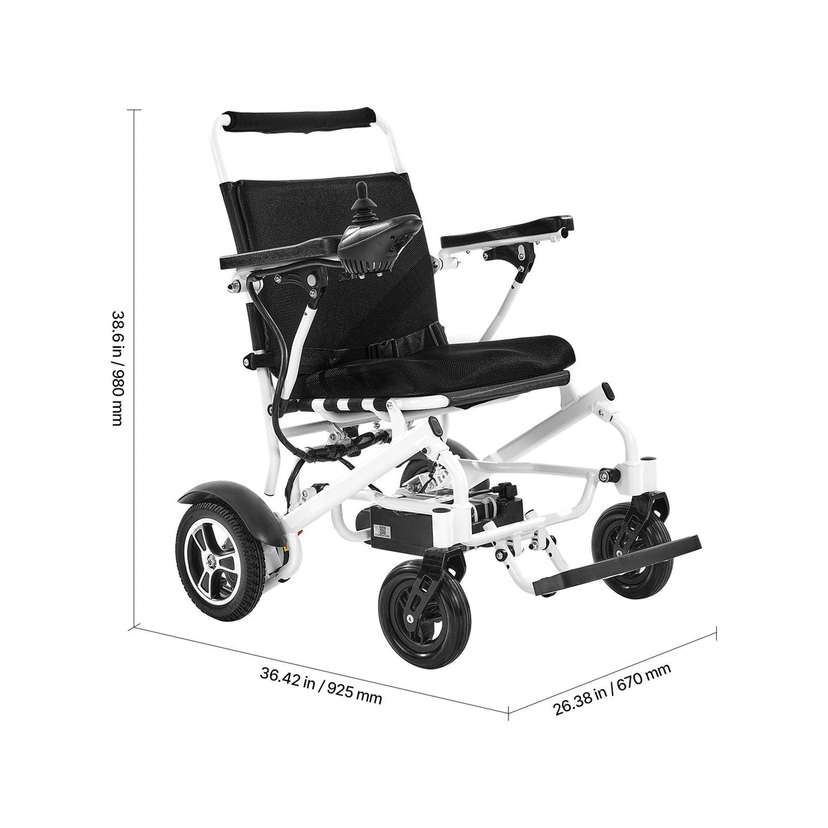 Electric Wheelchair for Adults, 300lbs Capacity, Foldable & Lightweight Motorized Wheelchair, 13-Mile Long Travel Range, All-Terrain Powered Chair, Portable 21 inch Seat for Seniors & Disabled
