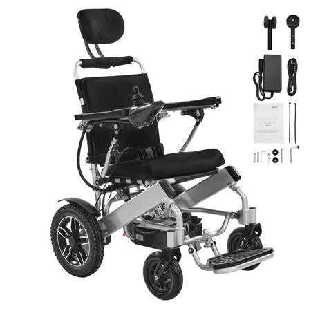 Electric Wheelchair for Adults, 300lbs Capacity with Adjustable Backrest, Foldable & Lightweight Motorized Wheelchair, 13-Mile Range, All-Terrain Powered Chair, Portable for Seniors & Disabled