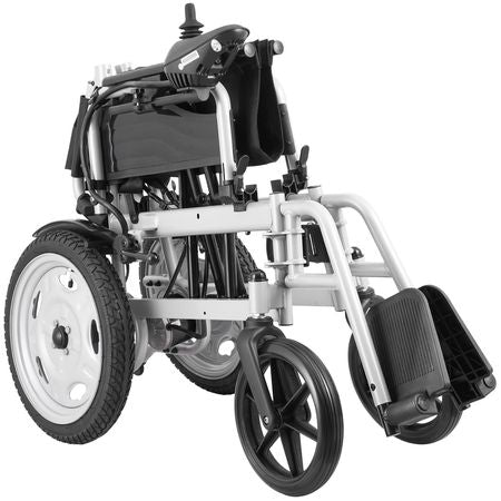 Electric Wheelchair for Adults Seniors, 265 lbs Weight Capacity, 17.5in Width Lightweight Foldable Motorized Power Wheelchairs, UP to 12.5Miles Range All Terrain Power Chair, Adjustable Backrest