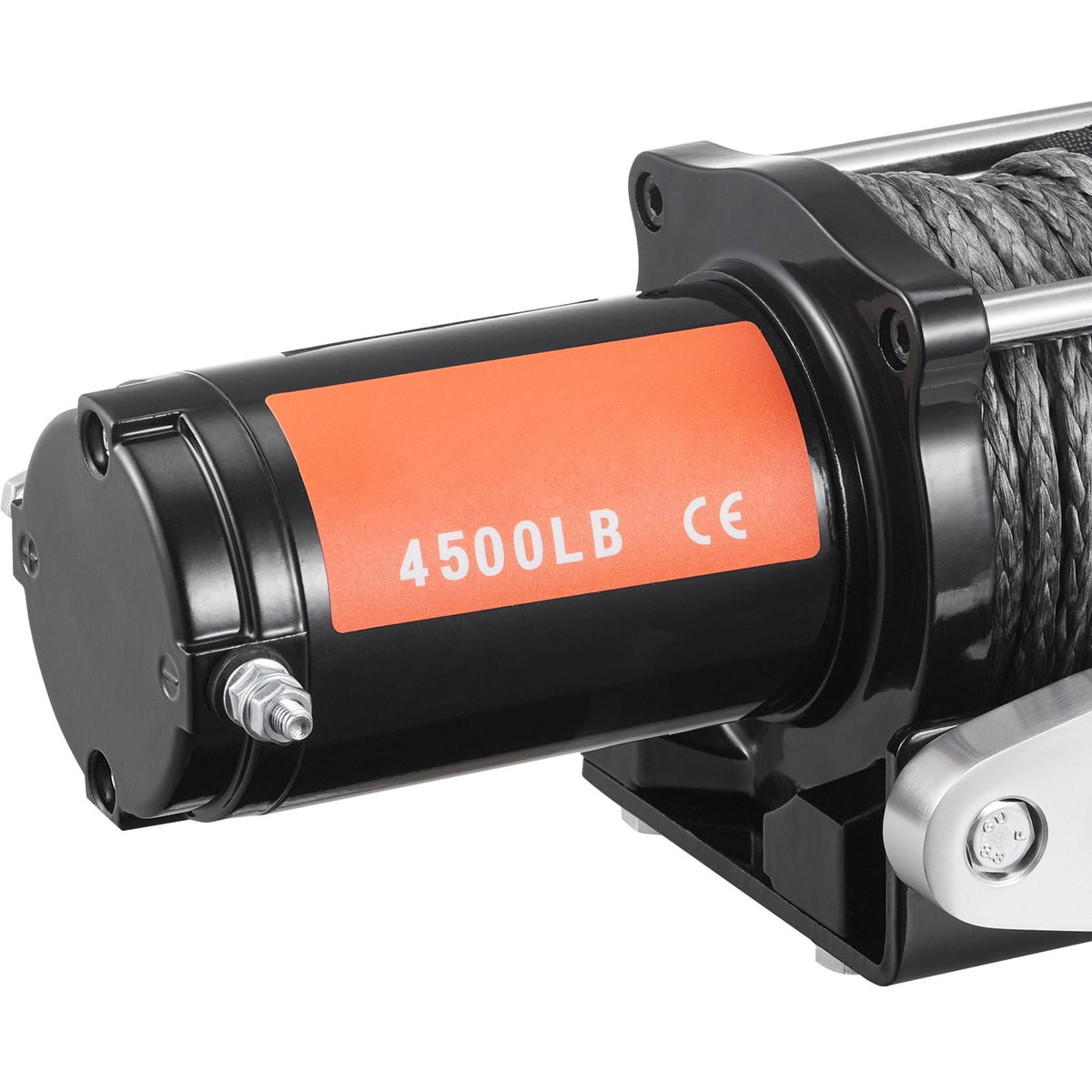 Electric Winch, 12V 4500 lb Load Capacity Nylon Rope Winch, IP55 1/4' x 39ft ATV UTV Winch with Wireless Handheld Remote & Hawse Fairlead for Towing Jeep Off-Road SUV Truck Car Trailer Boat