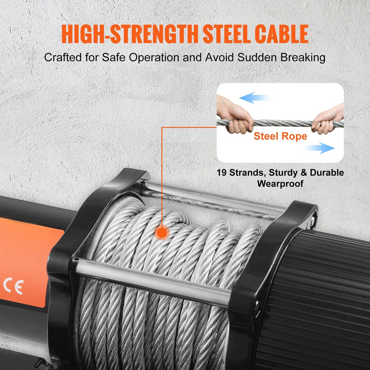 Electric Winch, 12V 4500 lb Load Capacity Steel Rope Winch, IP55 1/4' x 39ft ATV UTV Winch with Wireless Handheld Remote & 4-Way Fairlead for Towing Jeep Off-Road SUV Truck Car Trailer Boat