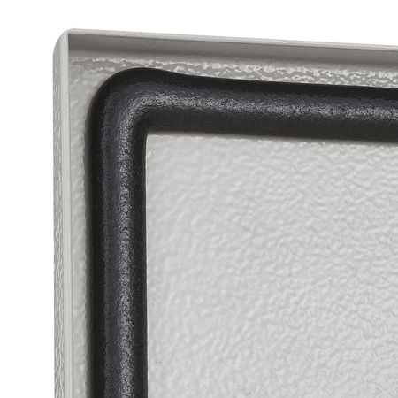 Electrical Enclosure, 24\'\' x 24\'\' x 12\'\', NEMA 4 Outdoor Enclosure, IP65 Waterproof & Dustproof Cold-Rolled Carbon Steel Hinged Junction Box for Outdoor Indoor Use, with Rain
