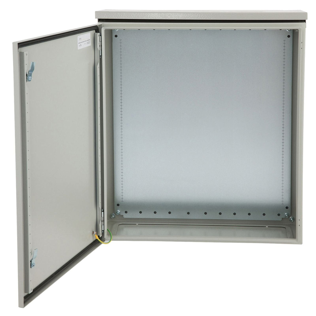 Electrical Enclosure, 24\'\' x 24\'\' x 12\'\', NEMA 4 Outdoor Enclosure, IP65 Waterproof & Dustproof Cold-Rolled Carbon Steel Hinged Junction Box for Outdoor Indoor Use, with Rain