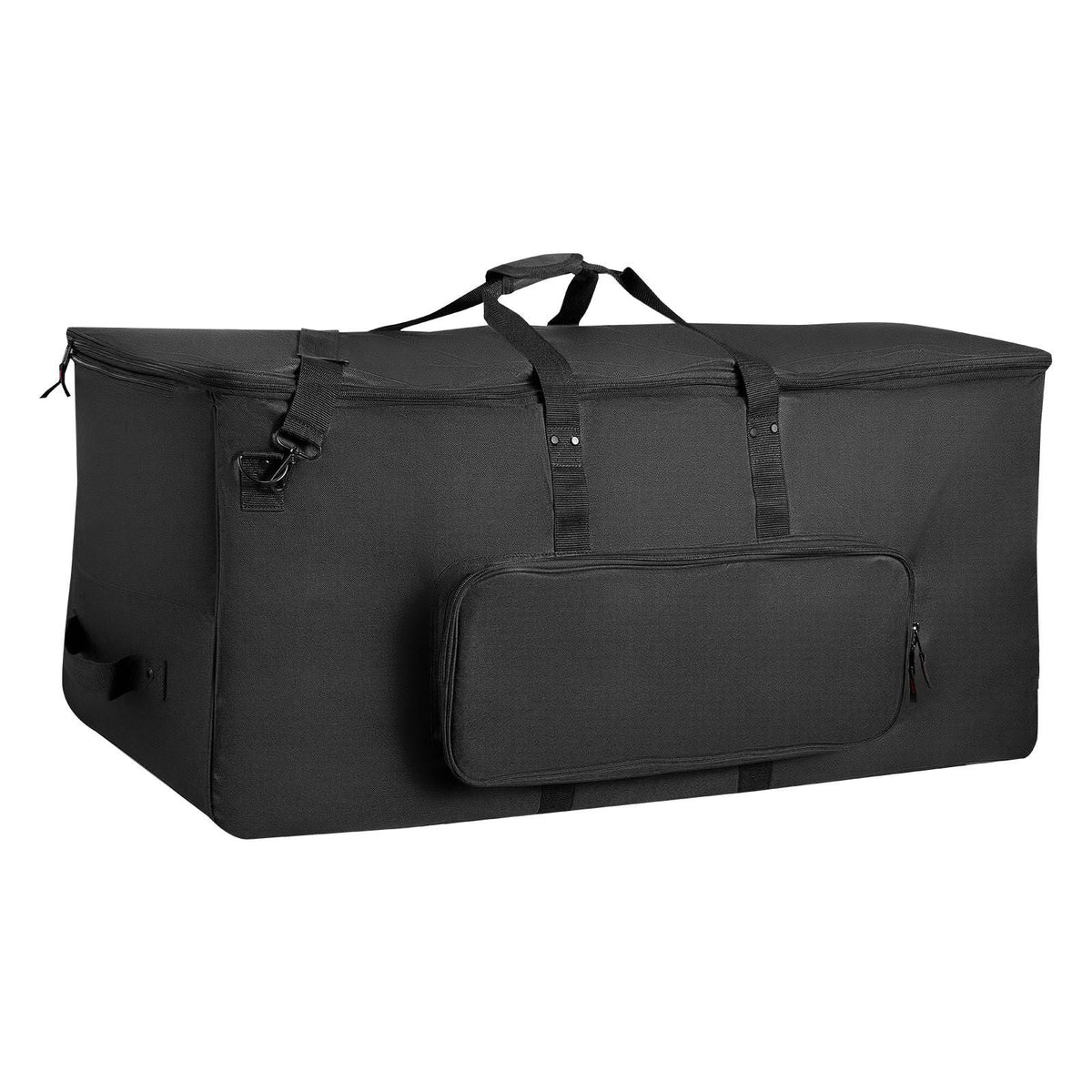 Electronic Drum Kit Bag, 600D, Padded Drum Bag with Wheels, Large 36.2 x 16.5 x 16.1 in Interior, Lightweight Travel Case with Detachable Dividers, Multiple Pockets, for Electric Drums, Black
