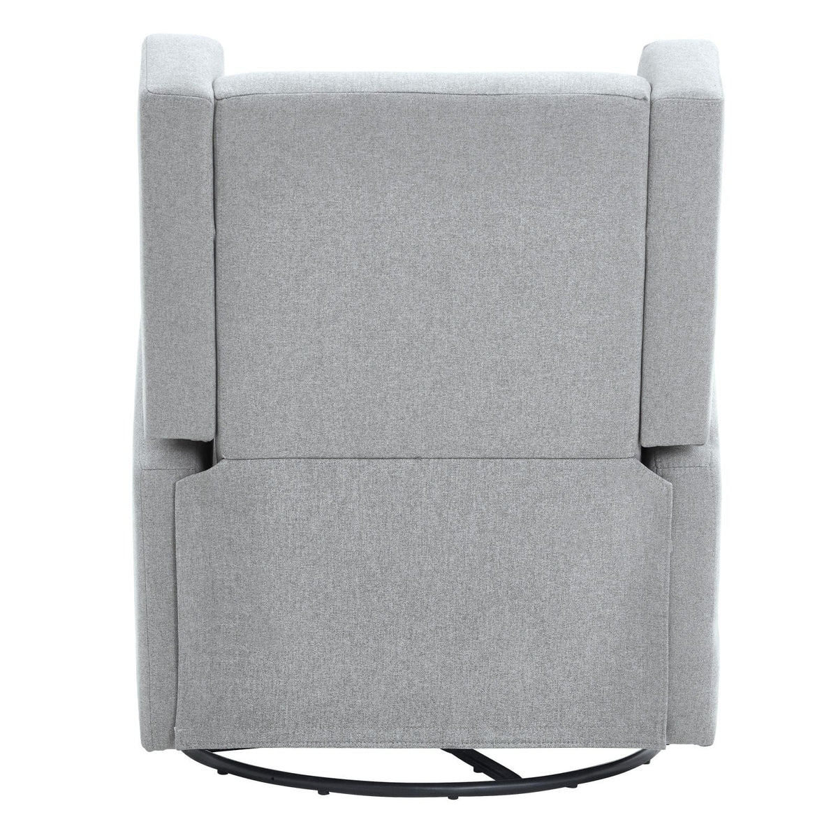 Electronic Power Recliner and Swivel Glider, 250 lbs Weight Capacity Swivel Glider Recliner Chair with USB Port, Polyester Surface Swivel Rocker Recliner for Living Room, Bedroom, Light Gray