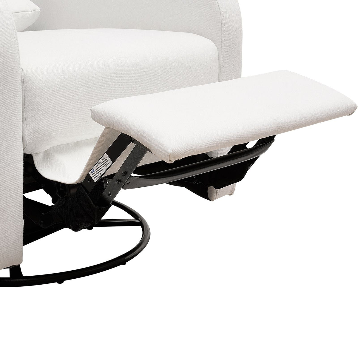 Electronic Power Recliner and Swivel Glider, 250 lbs Weight Capacity Swivel Glider Recliner Chair with USB Port, Polyester Surface Swivel Rocker Recliner for Living Room, Bedroom, Off White
