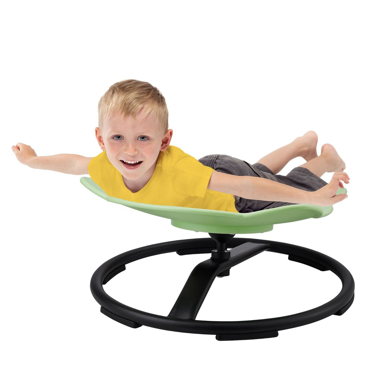 Elephant Kids Swivel Chair, 220 LBS Capacity, 360° Spinning Chair, Autistic Kids Sensory Toy Chair with Non-Slip Metal Base, Toddler Sit and Spin Chair for Coordination Balance Focus Green