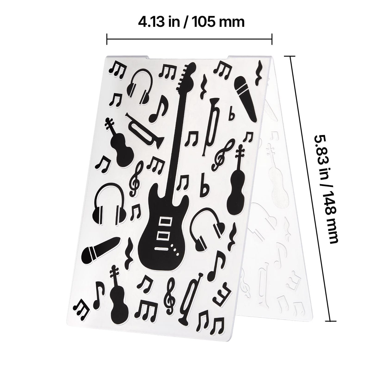 Embossing Folders, 15 Pieces, 4.13 x 5.83 in, Background Embossed Plates for Die Cutting and Embossing Machine, PP Plastic Embossed Stencil Template for Scrapbooking and Card Making