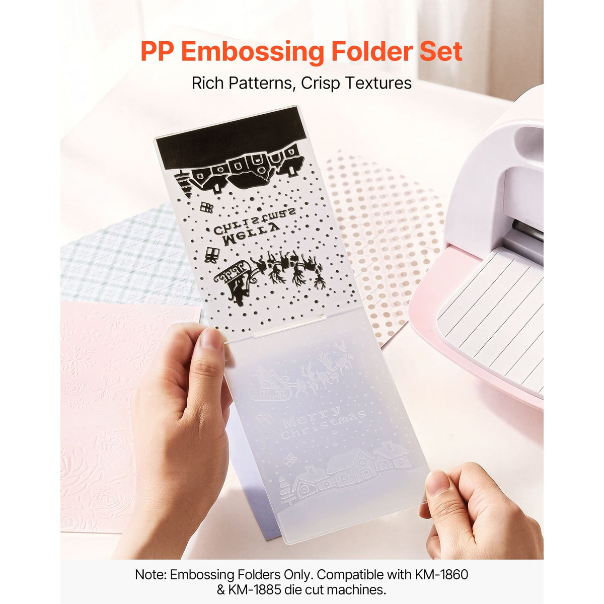 Embossing Folders, 15 Pieces, 4.13 x 5.83 in, Background Embossed Plates for Die Cutting and Embossing Machine, PP Plastic Embossed Stencil Template for Scrapbooking and Card Making