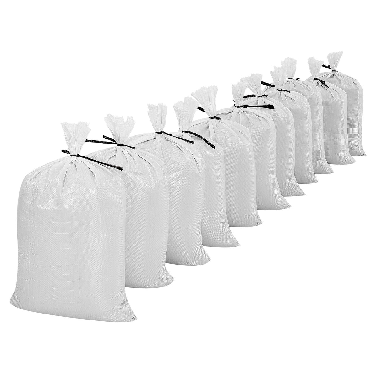 Empty Sandbags, 1000 Packs 16 x 26 in, Heavy Duty Sand Bags Sacks with Ties, 50lb Capacity Woven Polypropylene Sandbags, Tear-Resistant & UV-Resistant Sand Bags for Flood Protection Barrier