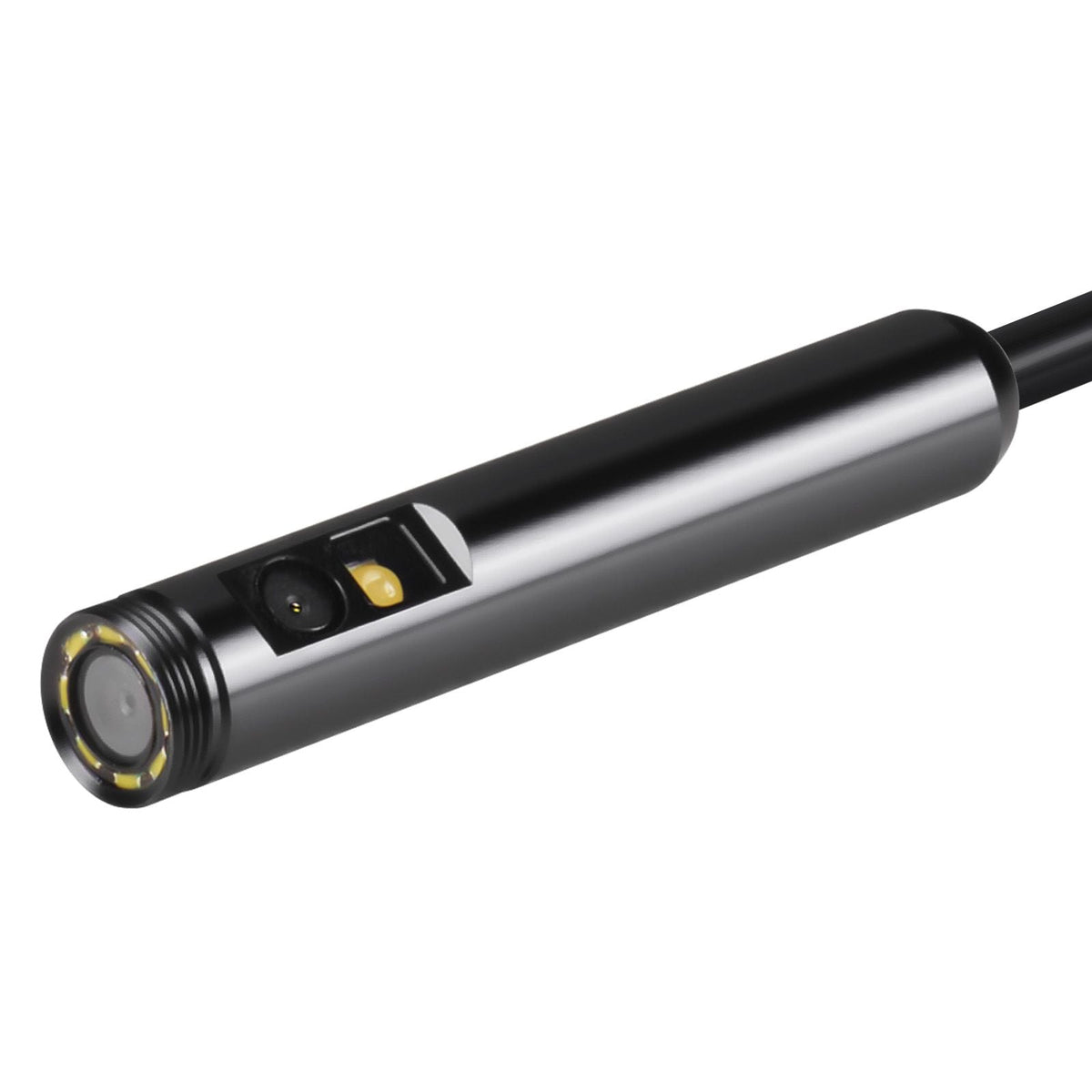 Endoscope Camera with 49.2FT Semi-Rigid Cable, 1920P HD Borescope for Android & IOS, Industrial Inspection Camera with Light - 8 LED, 2X Zoom, IP67 Waterproof Snake Camera for Auto, Plumbing
