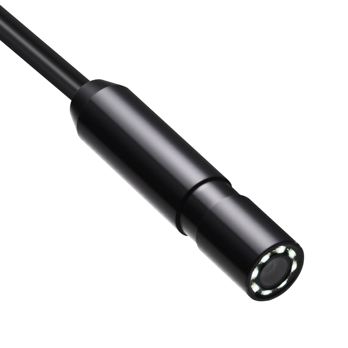 Endoscope Camera with 49.2FT Semi-Rigid Cable, 1920P HD Borescope for Android & IOS, Industrial Inspection Camera with Light - 8 LED, 2X Zoom, IP67 Waterproof Snake Camera for Auto, Plumbing