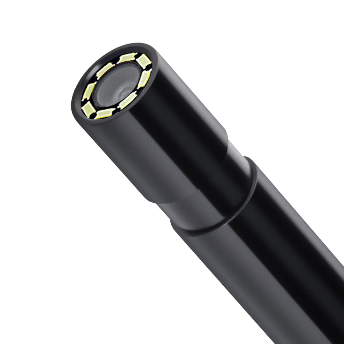 Endoscope Camera with 49.2FT Semi-Rigid Cable, 1920P HD Borescope for Android & IOS, Industrial Inspection Camera with Light - 8 LED, 2X Zoom, IP67 Waterproof Snake Camera for Auto, Plumbing