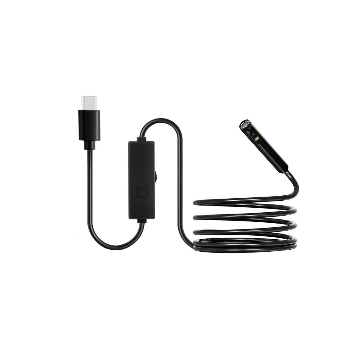 Endoscope Camera with Light, Dual Lens Borescope for Android & IOS, 1920P HD Inspection Camera with 8 + 1 LED Lights, 2X Zoom, 10FT Snake Cable, IP67 Waterproof Snake Camera for Auto, Plumbing