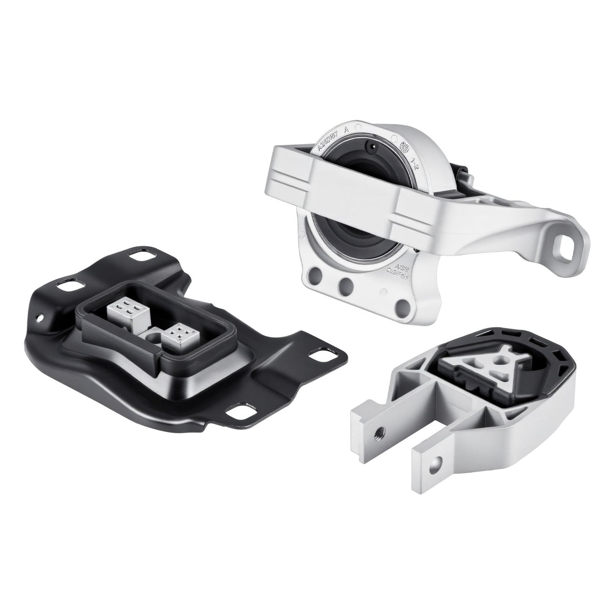 Engine and Transmission Motor Mount Kit Replacement, Set of 3, Compatible with 2013–2019 Ford Escape 2.0L L4, Replace OE# A5612, A5631, A5520, Secure Support