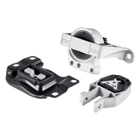 Engine and Transmission Motor Mount Kit Replacement, Set of 3, Compatible with 2013–2019 Ford Escape 2.0L L4, Replace OE# A5612, A5631, A5520, Secure Support