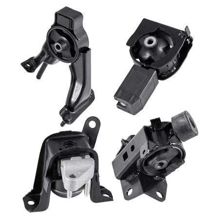 Engine and Transmission Motor Mount Kit Replacement, Set of 4, Compatible with 2003–2008 Toyota Corolla 1.8L L4, Replace OE# A4220, A4219, A4218, A4221, Secure Support