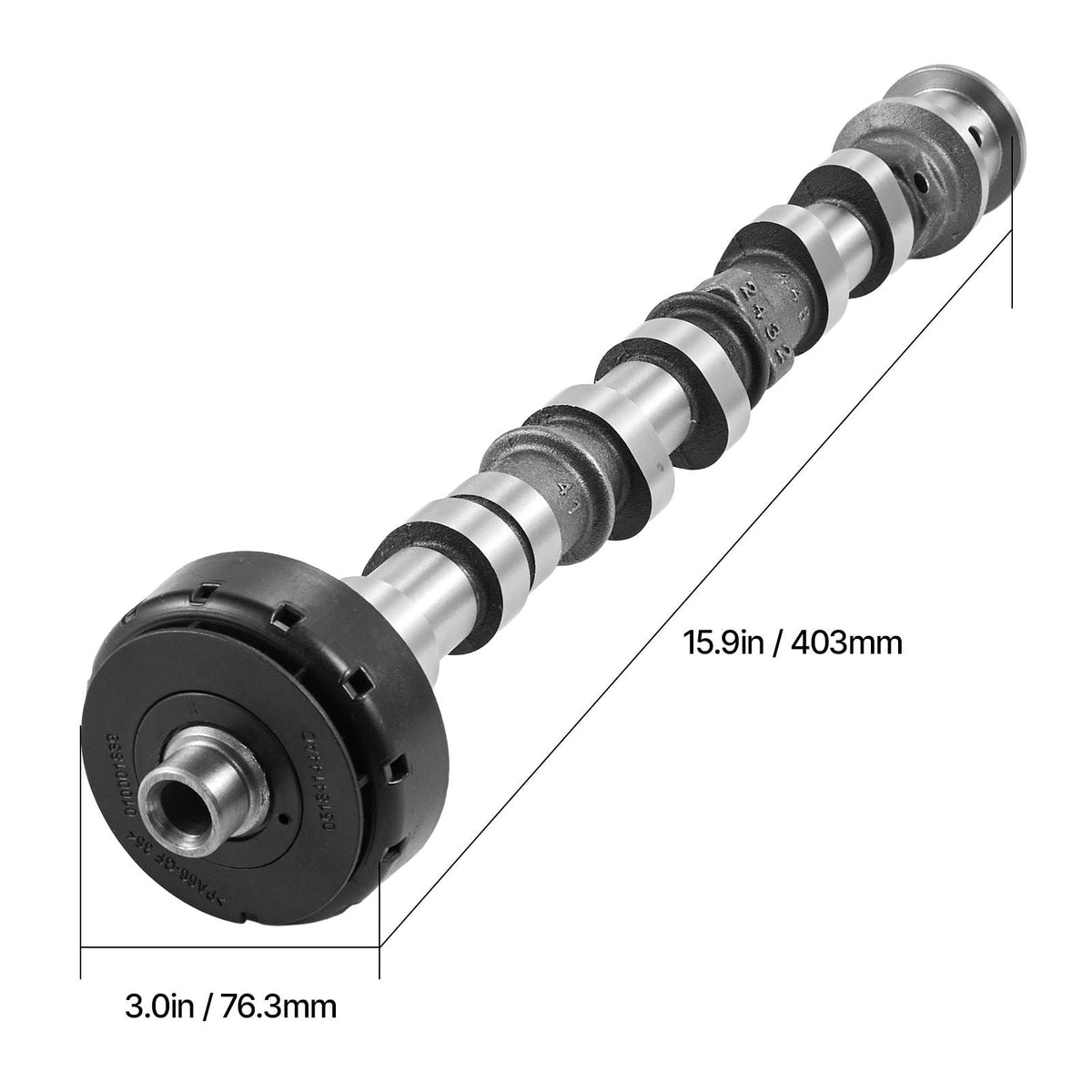 Engine Camshaft, 05184378AF 05184378AH 5184378AE 5184378AF 5184378AD 5184378AG Cam Replacement, Fit 2018 Jeep Wrangler JK, 2011-2019 Dodge Journey, 2013-2018 Ram 1500, 2012 Ram C/V Base, 3.6L V6