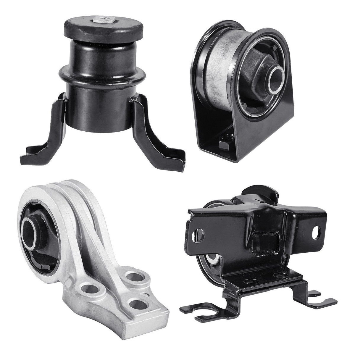 Engine Motor Mount and Transmission Mount Kit Replacement, Set of 4, Compatible with 2009–2012 Ford Escape 2.5L L4, Replace OE# A5446, A5481, A5412, A5441, Secure Support