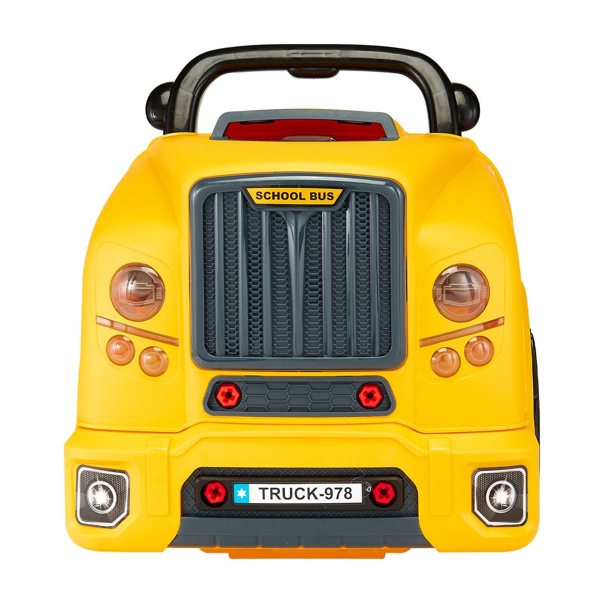 Engine Toy, 60 Pieces, Kids Mechanic Car Repair Set with Removable Parts, Lights and Sounds, Steering Wheel and Horn, Kids Mechanic Workshop Set for Toddler Ages 3 Years and Up, Yellow