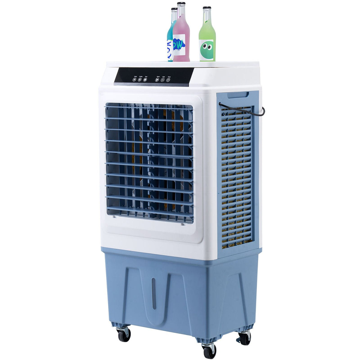 Evaporative Air Cooler, 3100 CFM with 9 Gallon Water Tank Swamp Cooler, Portable Cooling Fan with Remote Control, 12H Timer, 4 Ice Boxes, Quiet Operation, 3 Wind Speeds for Outdoor Indoor Use