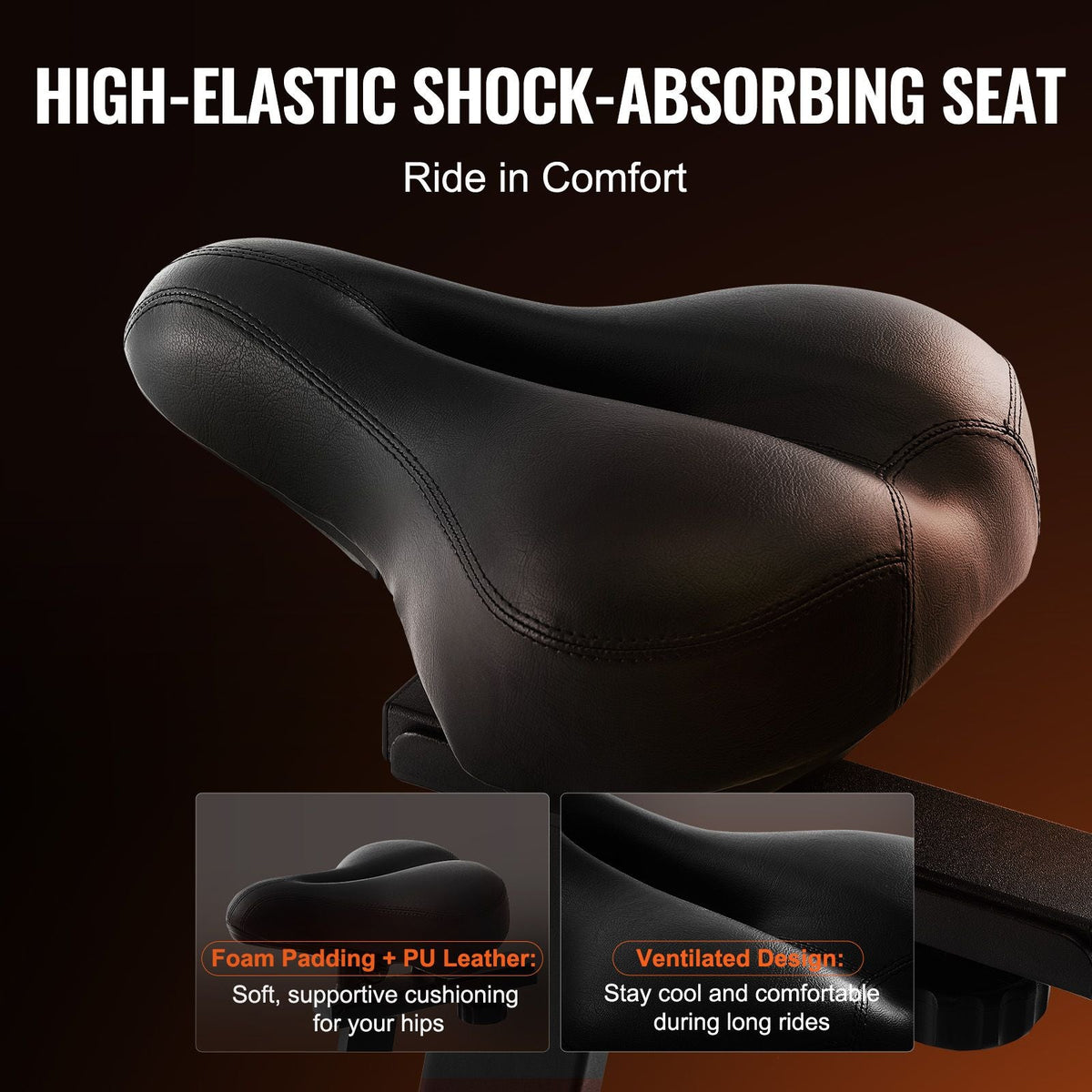 Exercise Bike, Adjustable Magnetic Resistance Stationary Bike, Indoor Cycling Bike for Home Cardio, Workout Bike with Silent Belt Drive, Comfortable Seat Cushion, LCD Monitor, and Heavy Flywheel