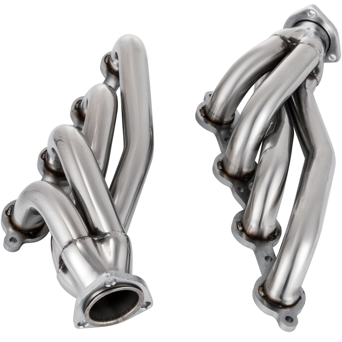 Exhaust Header Set 1 3/4" Exhaust Turbo Headers, Stainless Steel Exhaust Manifold Headers, Shorty Engine Conversion LS Swap Exhaust Headers for Chevy LS1 LS2 LS3 LS6 LS10 SUV/Truck Car