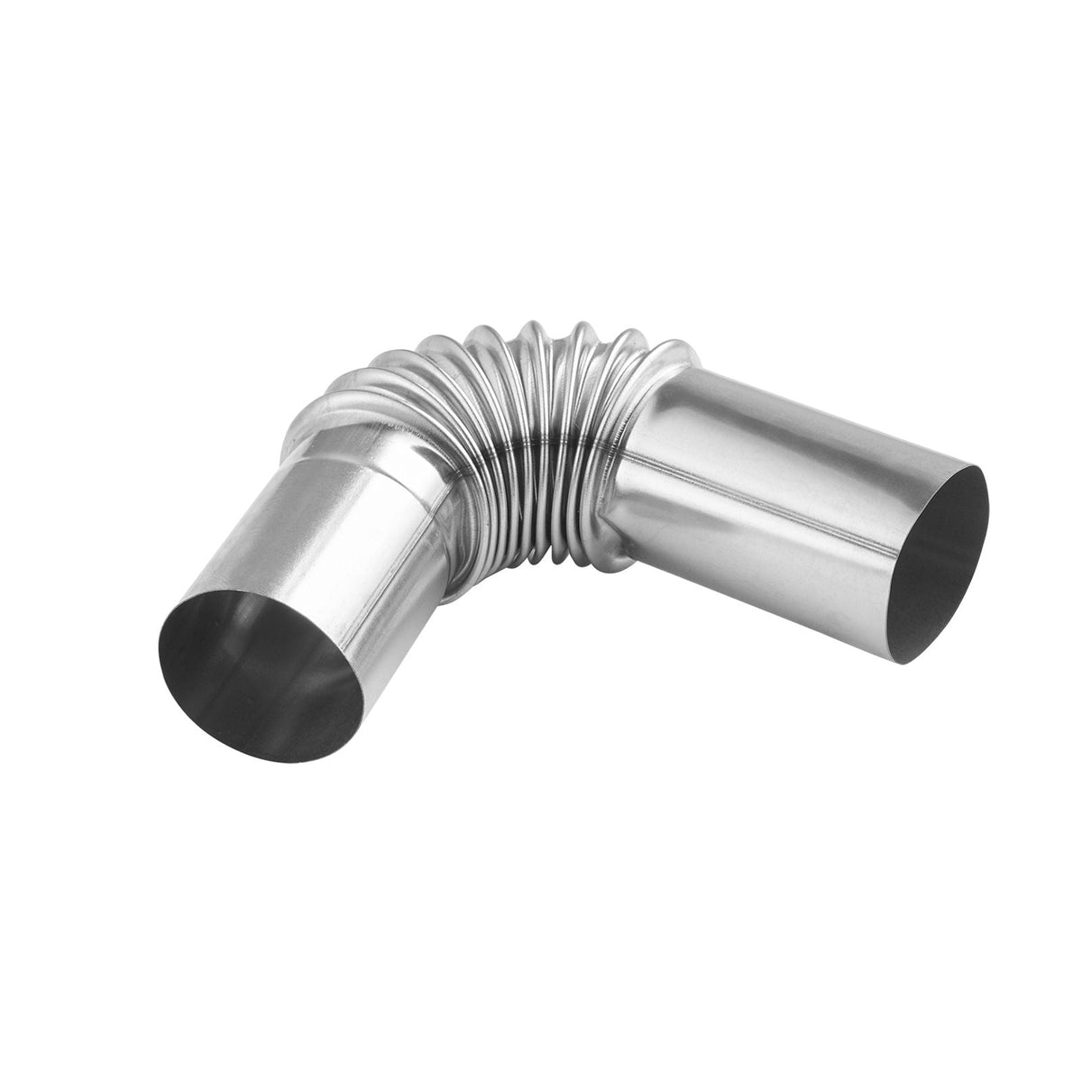 Exhaust Pipe Tube Elbow Connector, 0.98 inch Diesel Heater Exhaust Elbow, Air Parking Heater Exhausts Pipe Tube Elbows Connector 2 Clamps for 2KW 5KW 8KW Diesel Heater, 201 Stainless Steel