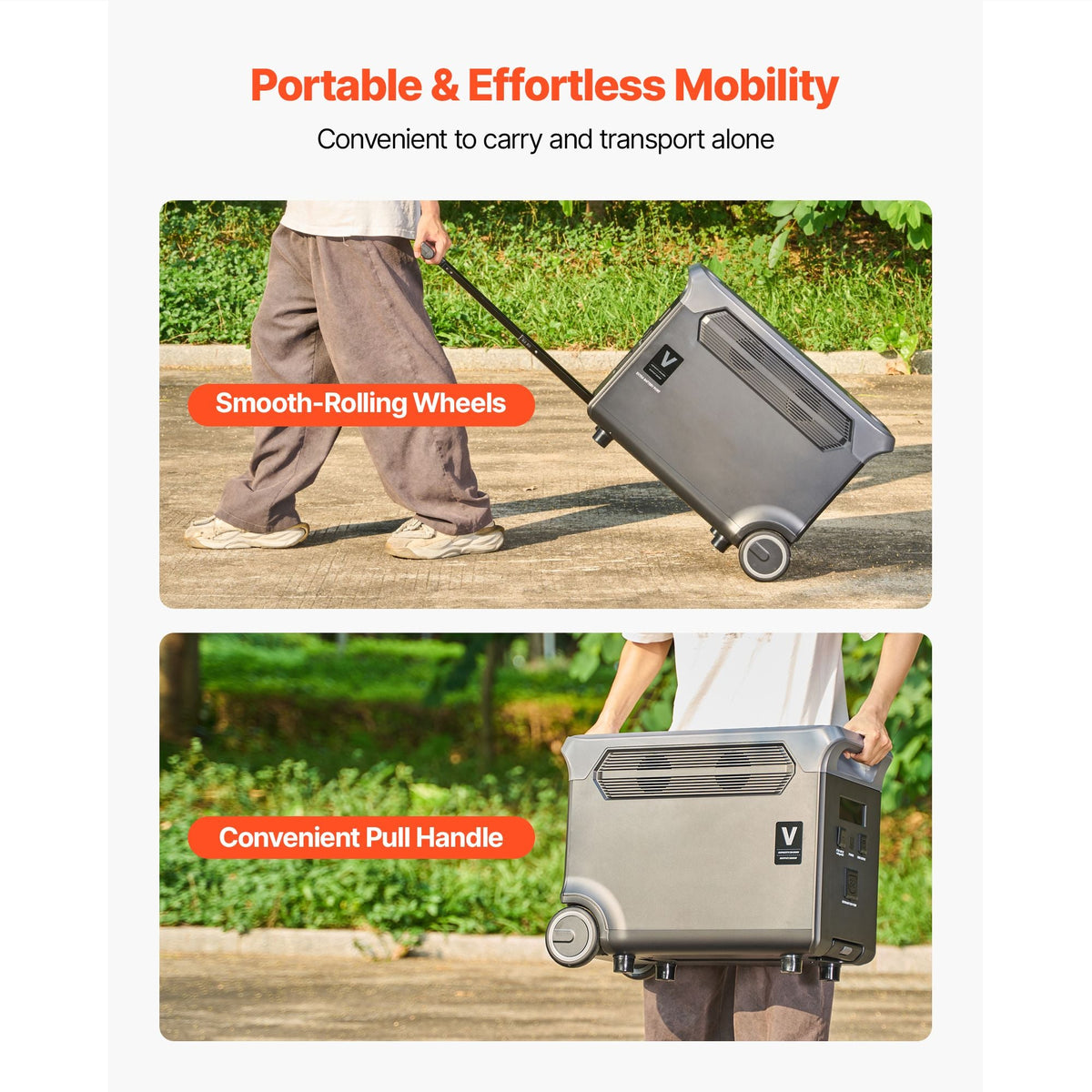 Extra Battery for Portable Power Station, 3840Wh LiFePO4 Extra Expansion Battery with 3 Output Ports for Home Use, Outdoor Camping, Road Trips, RVs, Emergencies