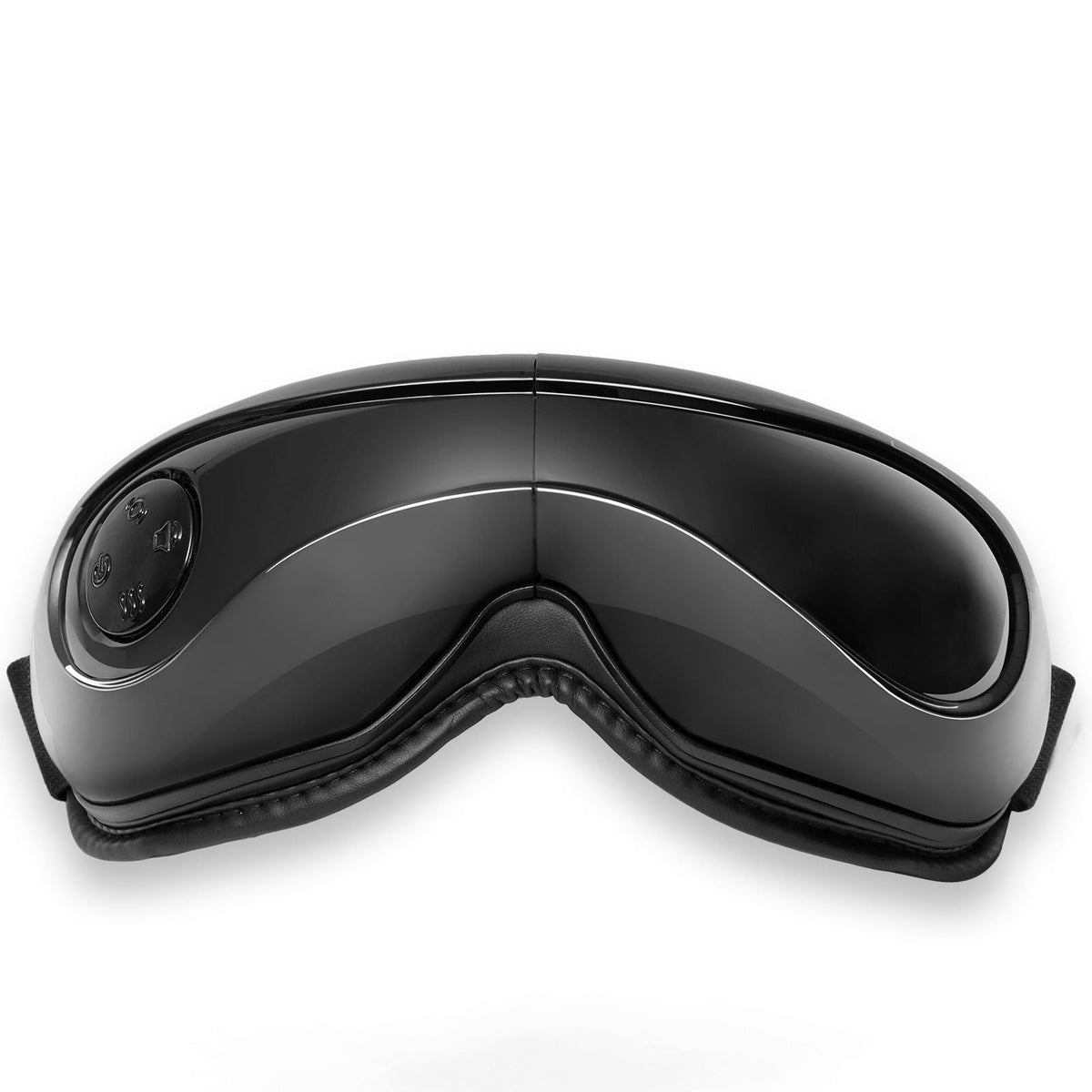 Eye Massager with Heat, Heated Eye Massage Mask with 5 Modes and Bluetooth Music, 180° Foldable Eye Care Massager for Migraines, Eye Strain, Dark Circles, Ideal Gift for Mom/Dad, Black