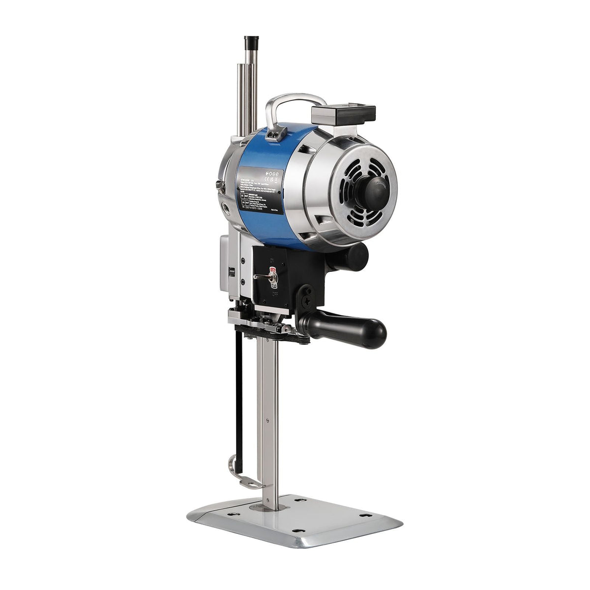 Fabric Cutter, 750W High-Speed Straight Knife Cloth Cutting Machine, 9.8" Alloy Steel Blade, Industrial Fabric Cutting Machine with Automatic Knife Sharpen, for Multilayer Fabric Leather Cloth