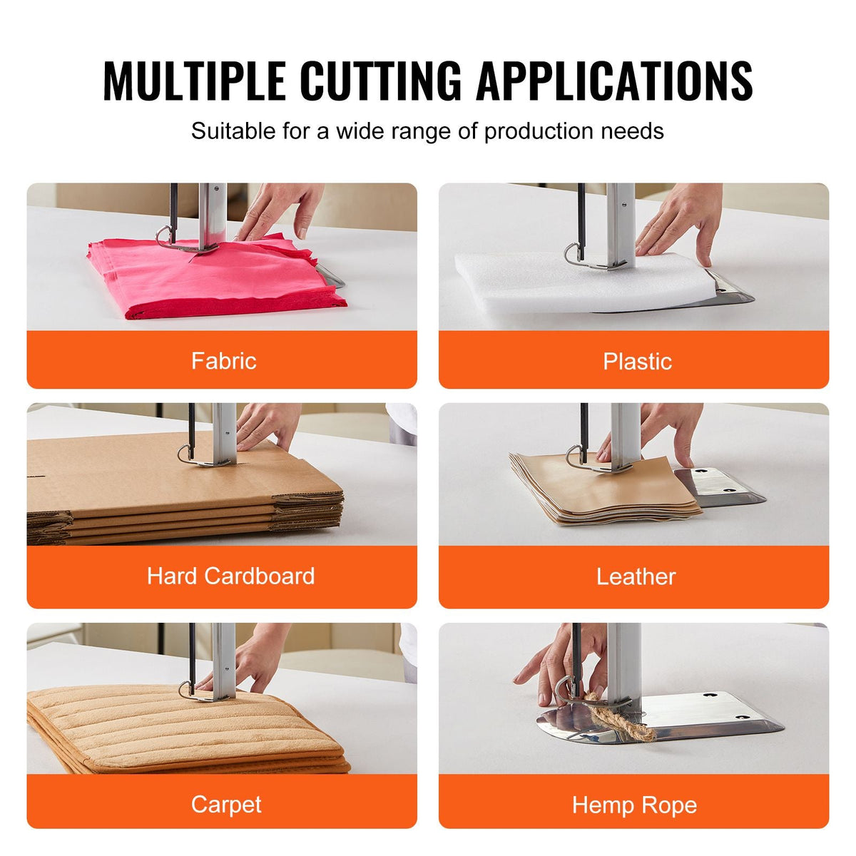 Fabric Cutter, 750W High-Speed Straight Knife Cloth Cutting Machine, 9.8" Alloy Steel Blade, Industrial Fabric Cutting Machine with Automatic Knife Sharpen, for Multilayer Fabric Leather Cloth