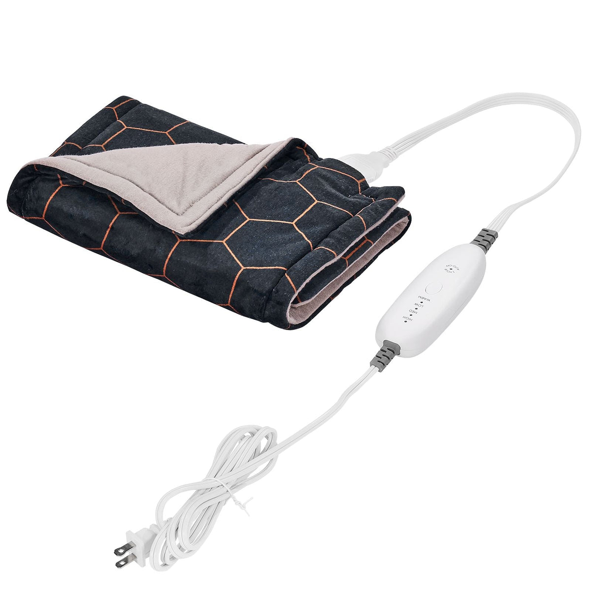 Far Infrared Heating Pad, 12" x 24" Weighted Heating Pad with Far Infrared Therapy, 4 Temperature Settings, 2-hour Auto-off, Electric Heating Pad for Back Neck Shoulder Abdomen Pain Relief