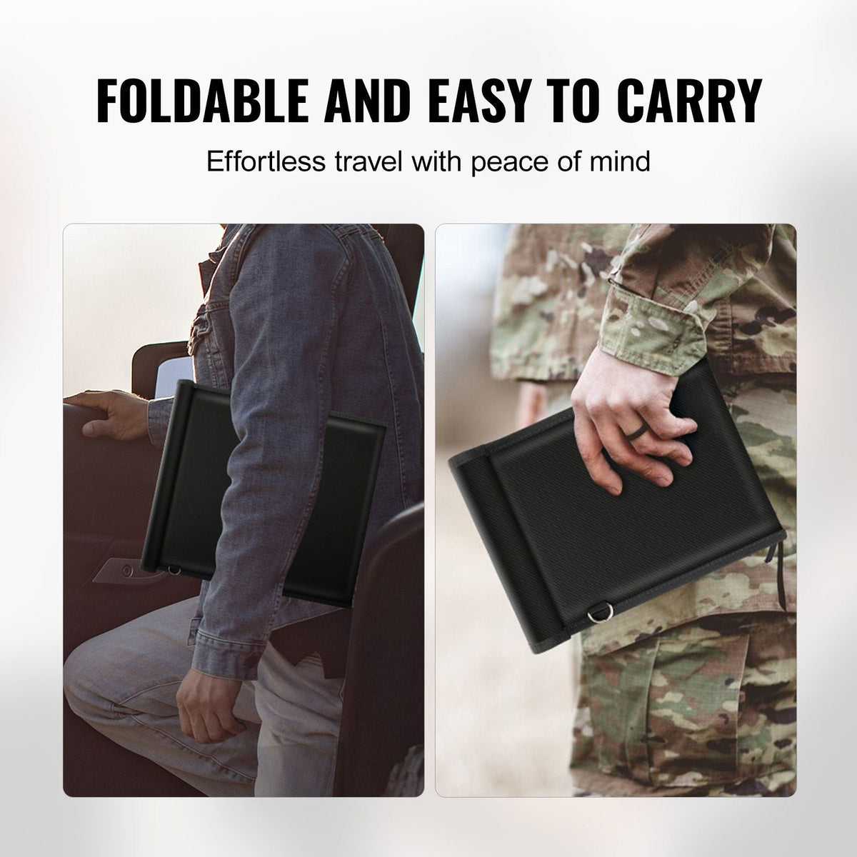 Faraday Bags, 4 Pack Faraday Pouch Set for Laptop (16.9x15"), Tablet (13x10.2"), Phone (7.87x4.7") & Radio (10.6x7.8"), Fireproof Signal Blocking Holder, Anti-Theft & Anti-Hacking Pouch Blocker