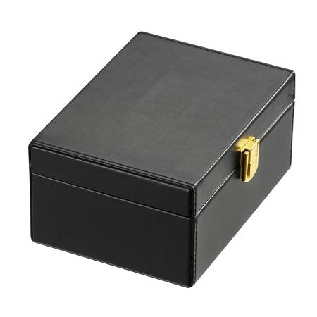 Faraday Box, PU Leather Signal Blocking Holde, Keyless Fob Protector Shielding for WiFi, RFID, GPS, Bluetooth & 5G, Anti-Theft Box and Anti-Hacking Case Blocker, Black(5.9 x 4.5 x 2.9")
