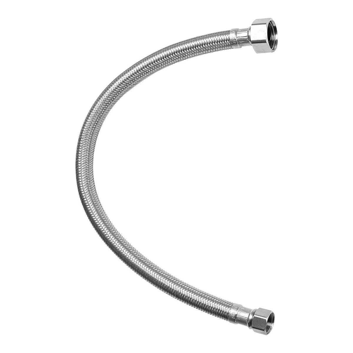 Faucet Hose Connector, 16-Inch Length, 3/8 Inch Comp x 1/2 Inch FIP 10-Pack Braided Stainless Steel Faucet Supply Line, Faucet Hose Connects Kitchen Bathroom Sink to Water Supply, Certified Safe
