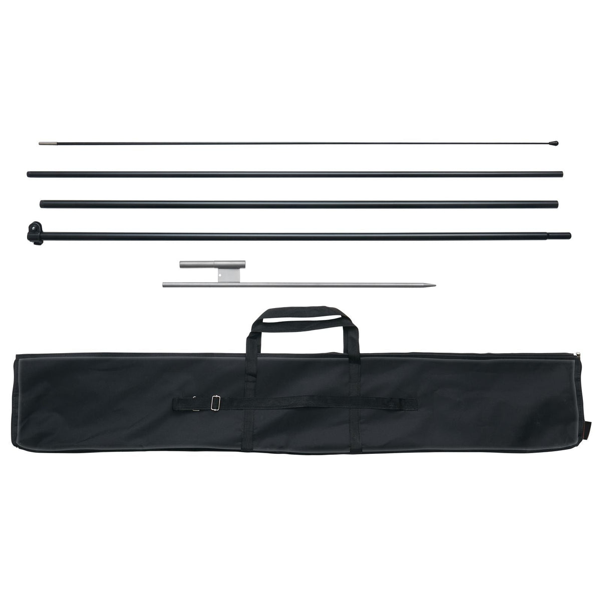 Feather Flag Pole Kit, Swooper Flag Pole Set 16.3 ft, Sign Flag Poles for Business Advertising Flags Outdoor, with A Ground Stake and Carrying Bag (Flag Not Included)