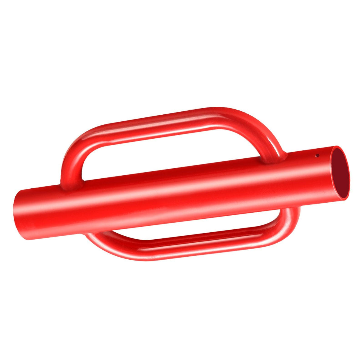 Fence Post Driver with Handles, 4.11 in Inner Diameter T Post Pole Pounder, 22LB Heavy Duty Carbon Steel Hand Post Rammer, Farm Fencing Hole Digger for U Channel, Sign Pole, Wooden Post, Red
